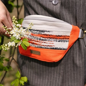 Small woven fanny pack CHILLI - it's spicy girl!