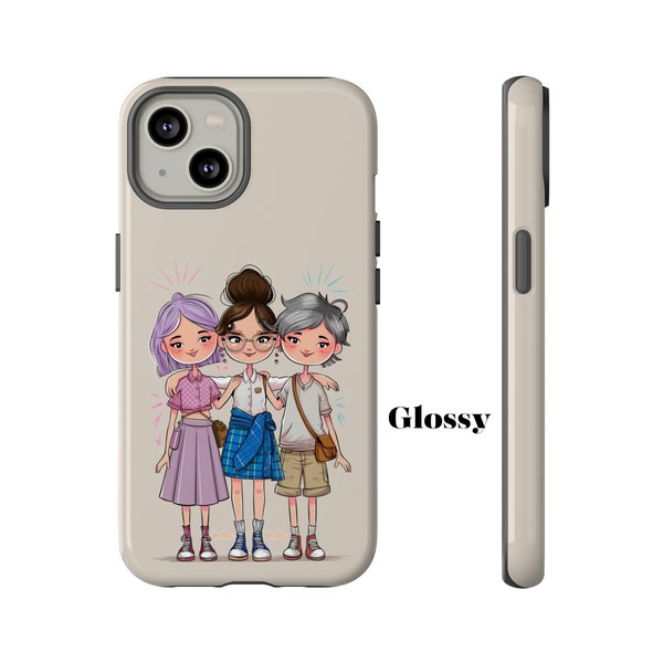 Bestie Phone Resistent Case perfect or real friends BFF with trendy and cute design