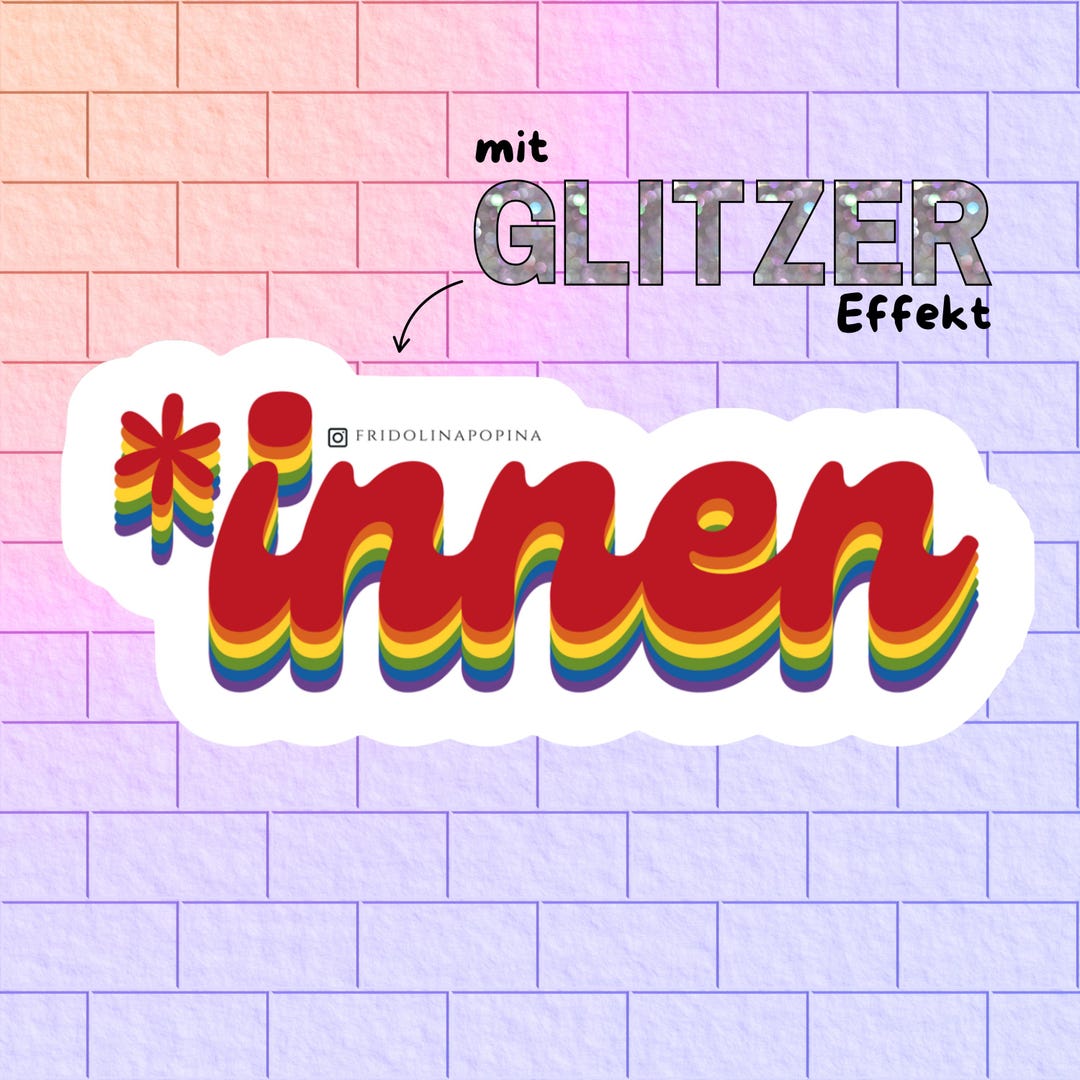Premium Feminist Sticker, Glitter Sticker, Statement, Gender, Sex ...