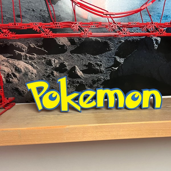 Gepersonaliseerd Pokemon naambordje - 3D-geprint - uniek! - Perfect cadeau voor streamers en kinderen! - Incl. GRATIS VERZENDEN NEDERLAND