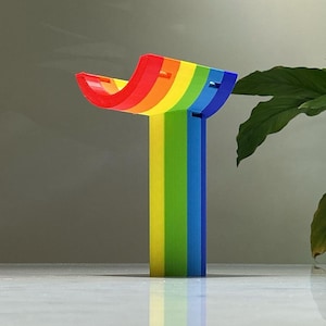 Comfort Handle for Hair Dryer Hose - Suitable for Water Blower, Pet Dryer, Grooming Tools - Lightweight & Sturdy - Rainbow - Pride