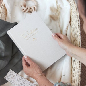 Birth book, baby album, baby book, birth gift, children&#39;s album, 10th anniversary book, children&#39;s memory book, baby gift idea