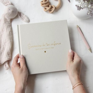 Livre de naissance, album de bébé, livre de bébé, cadeau de naissance, album enfant, livre première année, livre souvenirs