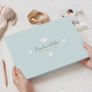 Birth book, baby album, baby book, birth gift, child album, first year book, memory book