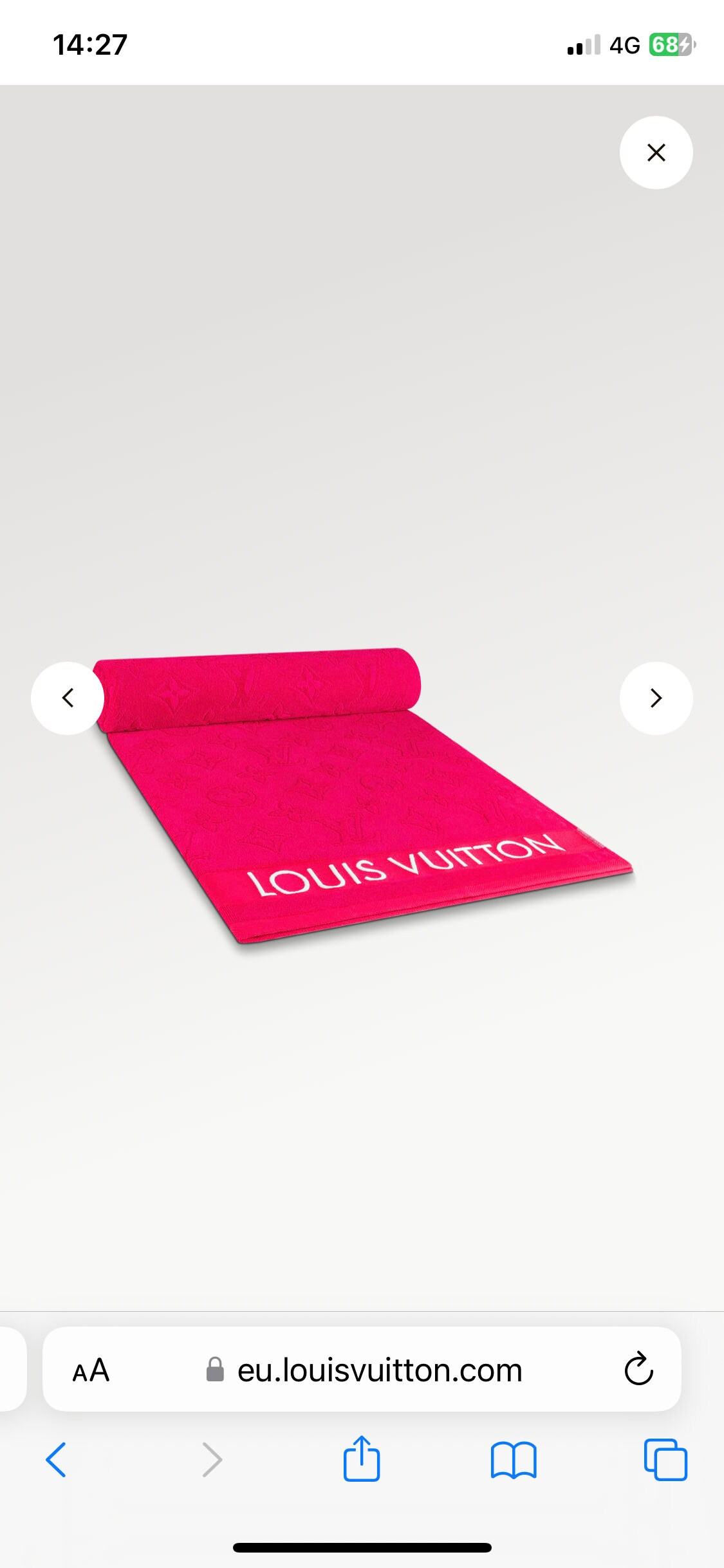 Louis vuitton beach towel pink hotsell