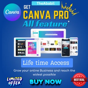 Canva Pro Alle verfügen über Lifetime - Canva Pro | Canvapro - Lebenszeit | Canva für ein Leben lang