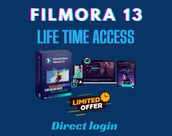 Wondershare Filmora 13 Lifetime PC/Mac para un solo usuario