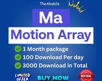 Motion Array Download Service - 1 Month Access