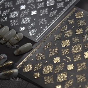 BOHEMIA - 3D Nail Stickers Bronzing Self-Adhesive MS-344