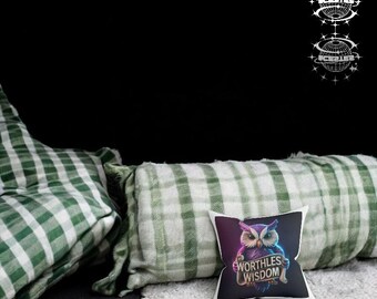 Handcrafted Owl Pillow - Cute Animal Decor - Cozy Plush Cushion -- Unique Gift for Owl Lovers - Whimsical -Bedroom Accent