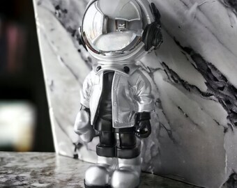 Handcrafted Astronaut Statues - Space Explorer Decor - Unique Home Accent - Quirky Sci-Fi -Sculptures - --Gift- for- Space- Enthusiasts