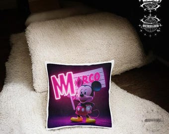 Handcrafted Mickey Mouse Pillow - Cute Disney Decor - Cozy Plush Cushion - Perfect Gift for Disney Fans - Fun Bedroom Accent