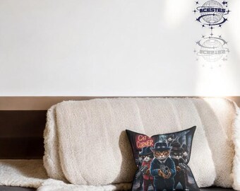 Handcrafted Cat Pillow - Cute Animal Decor - Cozy Plush Cushion -Unique Gift for Cat Lovers - Whimsical Bedroom Accent pet Pilow 2 pet Pilow