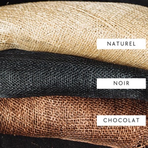 choix coloris sisal, Maison Delphine chapeaux pour créations sur mesure, tons naturel, noir, marrons, chocolat