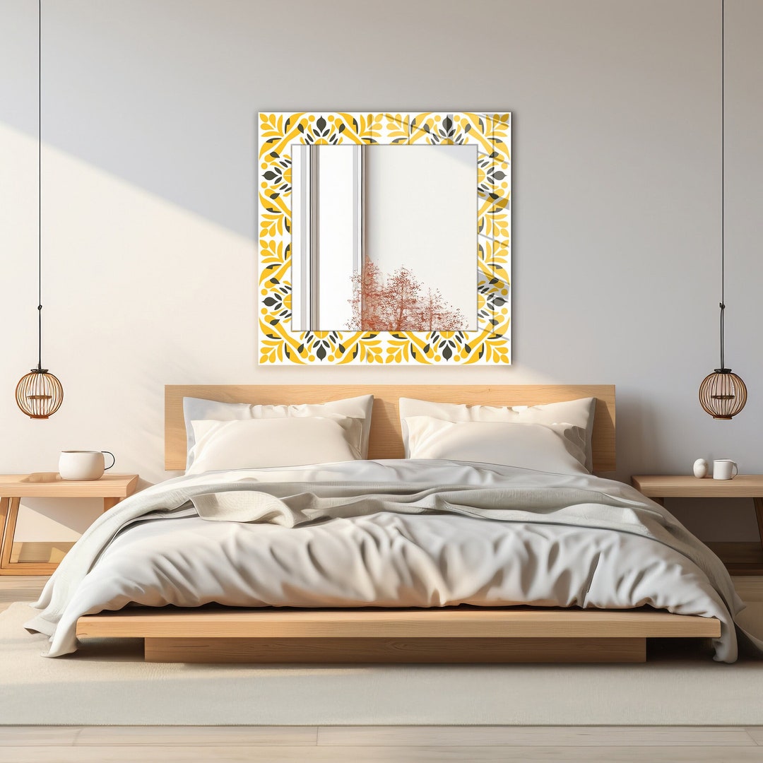 Mirror Wall Decor for Bedroom, Glass Wall Decor for Entryway, Living Room Mirror Decor, Tempered ...