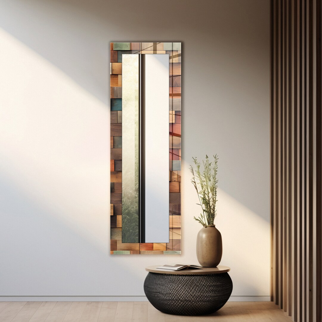 Mirror Wall Decor for Living Room, Glass Wall Decor for Entryway ...