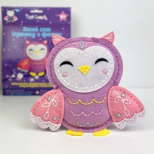 Owl Sewing kit, Easy crafts for kids, Woodland birds sewing kit, Fun craft project for kids, Creative gifts for girl or boy, Learn to sew