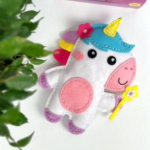 DIY Unicorn Soft Toy, Craft activity box, Sewing project for kids, Kids Creative craft kits, Cute sewing kit for girl, Gift for kids