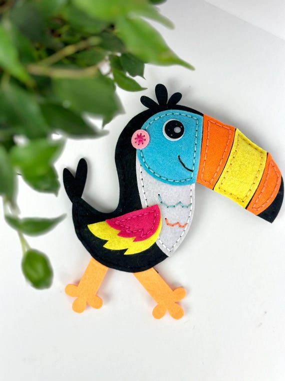 Kit De Couture Enfant – 12 Animaux En Feutre – Atelier DIY Créatif – Avec Aiguilles Plastique Et Ciseaux Sécurité – Dès 6 Ans