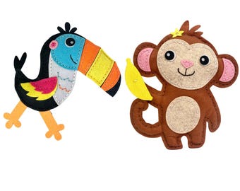 Pyssel för barn från 6 år, Sy-kit för barn, Barn lär sig sy, Djurleksaker, DIY-kit för barn, Julklapp till flicka 7 år