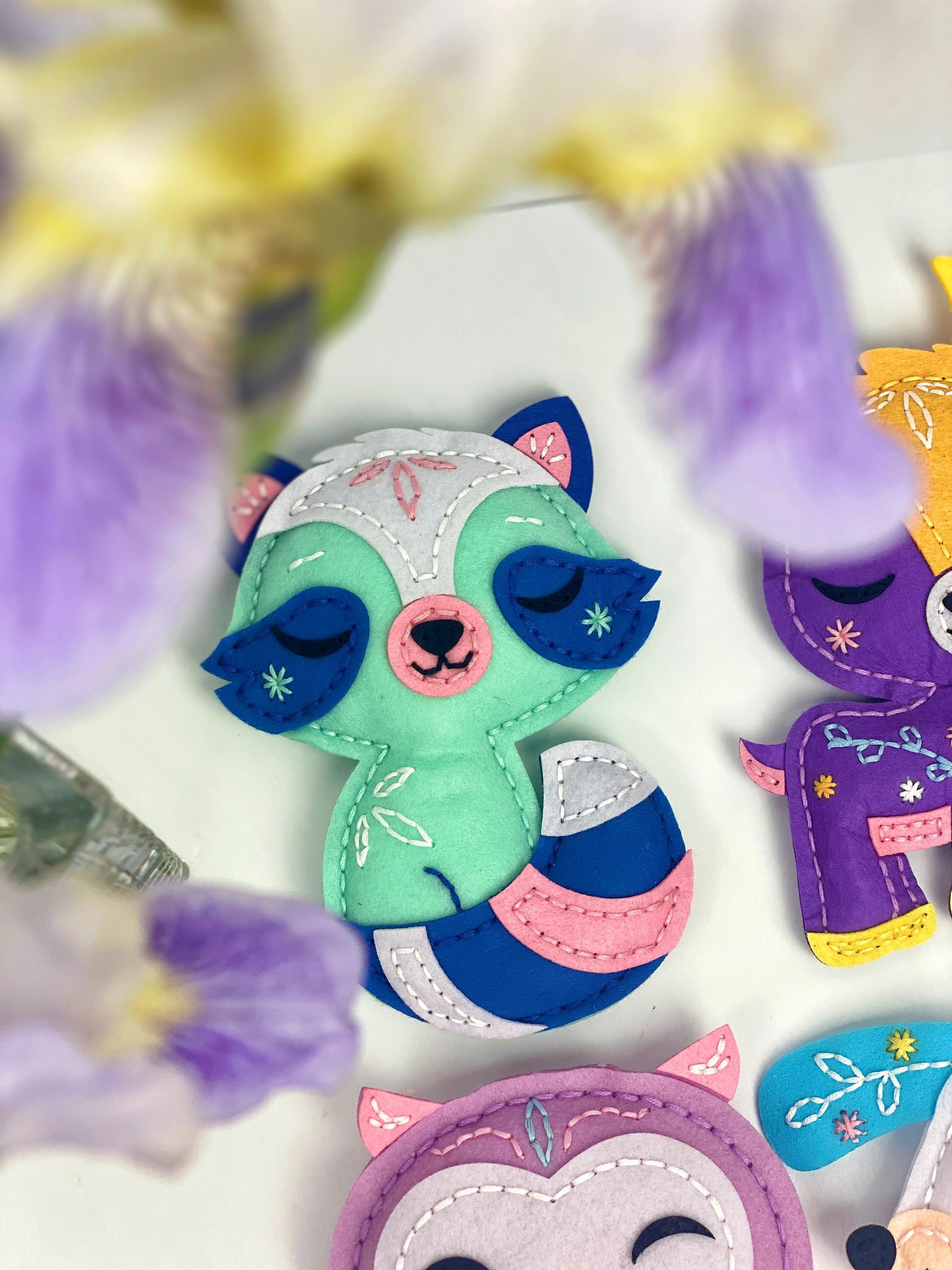 初心者向け裁縫プロジェクト、手作りぬいぐるみ3体セット、子供向け