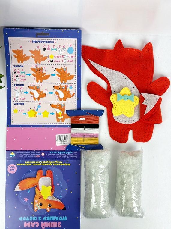 Buddy & Barney Filz-Nähset „Waldfreunde“ – Kindersicheres DIY-Set Mit Bär & Fuchs