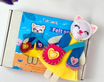 猫用裁縫キット DIY ミニ猫ぬいぐるみ裁縫キット ぬいぐるみ 大人用猫