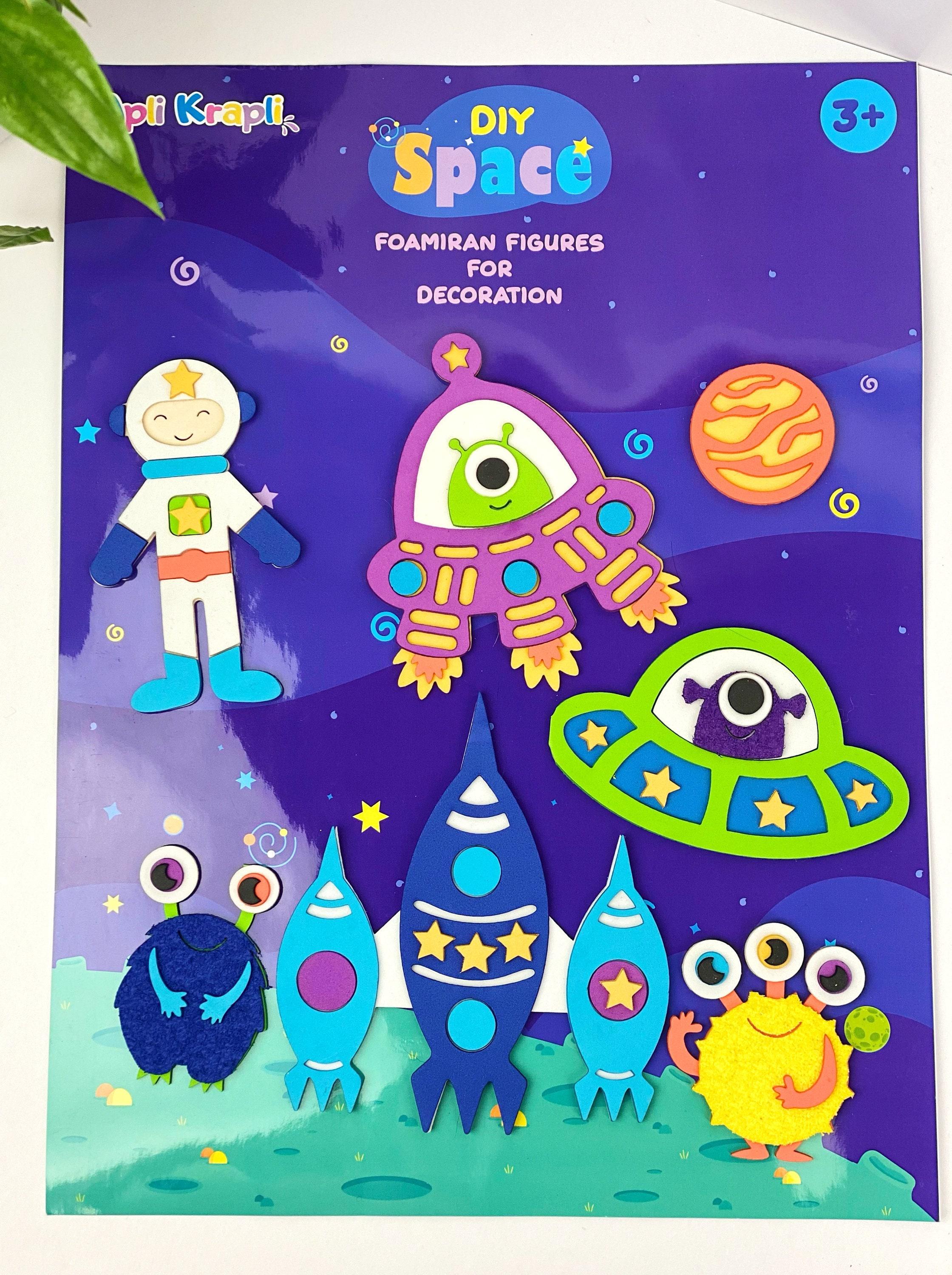 32 Blast Off Into Creativity: Fun Space Crafts for Kids 15 Space Craft Kit for Kids, DIY Alien Play Set, 3D Foam Figures to…