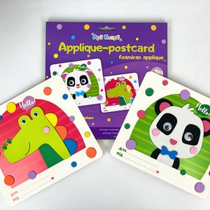 Zuhause Aktivität Kits für Kinder, DIY Kit Bilder Karten für Kinder, Süßer Panda DIY Set, Krokodil Bastelset, Kinder Kunst Projekt, Lernspielzeug