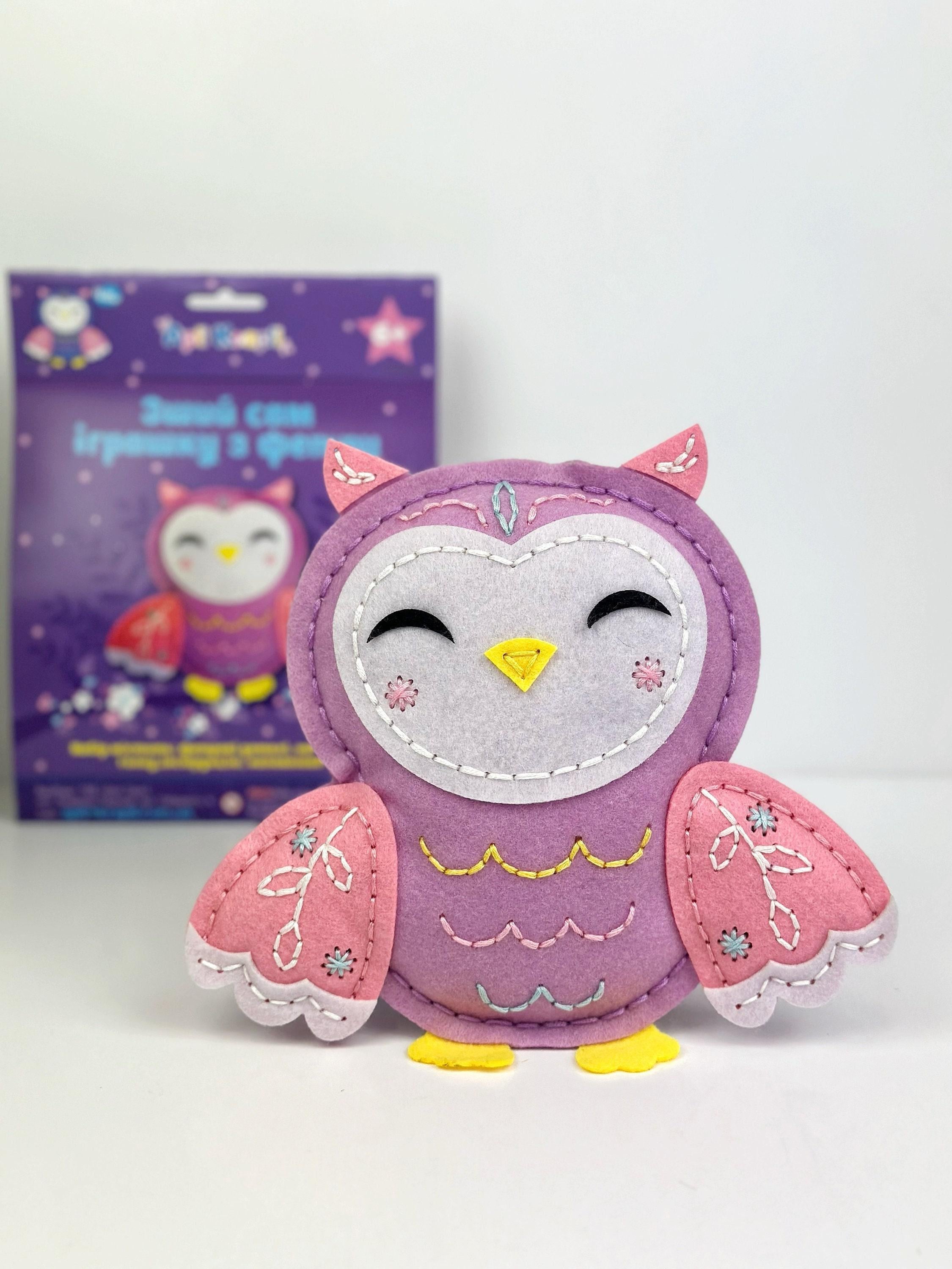 42 Creative Owl Crafts For Kids 14 Owl Sewing kit, Easy crafts for kids, Woodland birds sewing kit, Fun…