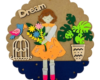 3D-Schicht-Wandkunst-Kit für Kinder und Erwachsene, DIY-Montessori-Aktivität, Sommerhandwerk, kreatives Geschenk für Kinder, Sommer-Homeschooling