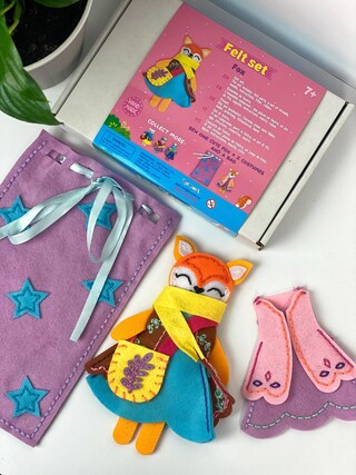 Kit Cucito Per Bambini 8-12 Anni - 4 Progetti Fai Da Te In Feltro Per Creare Borse E Accessori