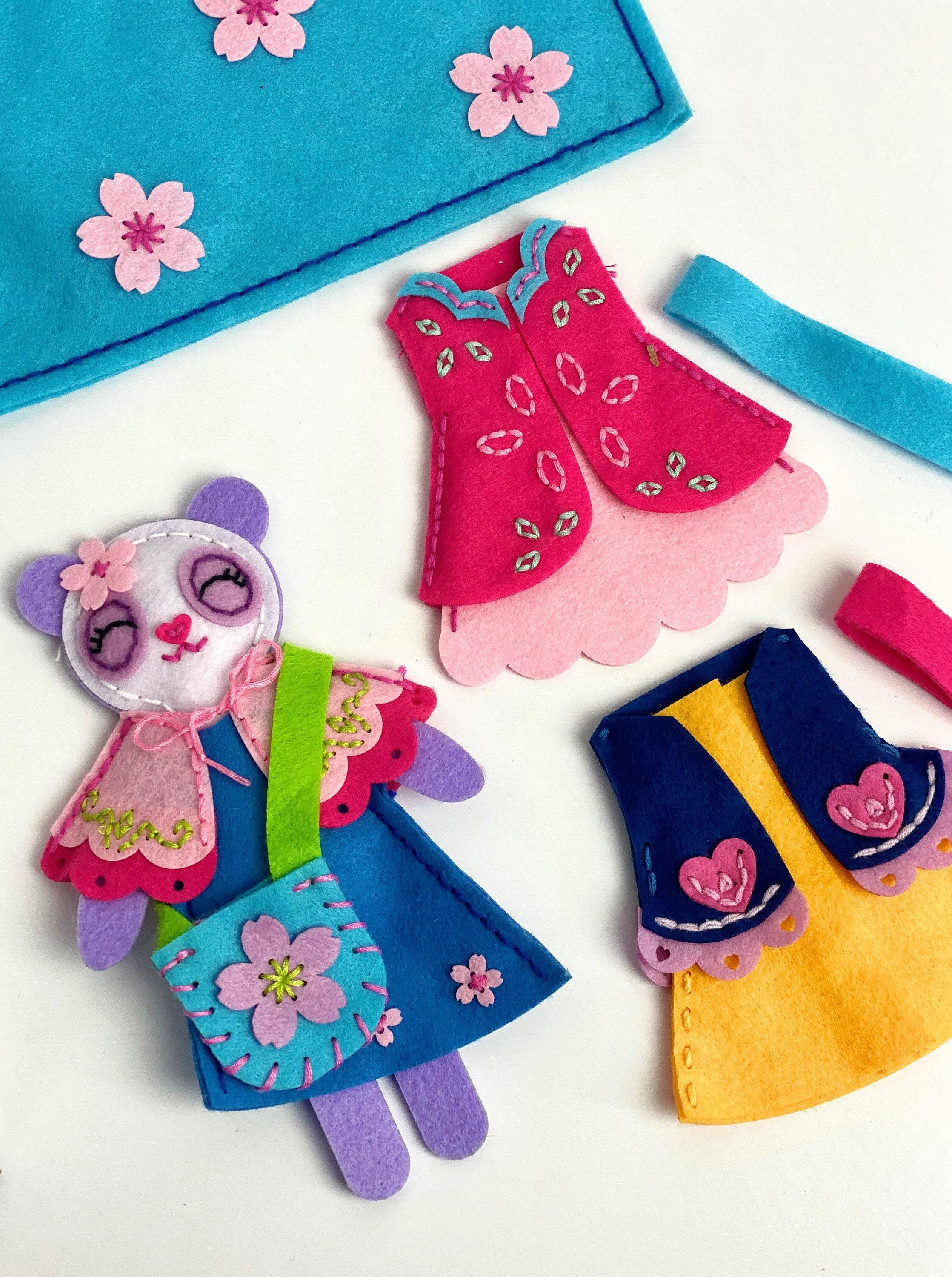 31 Cute and Easy Panda Crafts for Kids They Are Sure to Love 14 DIY Panda, Sewing Kit with pre-cut and pre-punched pieces for kids,…