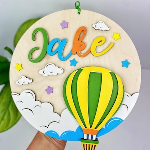 Personalized name sign, Baby birth name, Round 3D name sign, Newborn name sign, Baby boy name announcement, custom newborn name plate
