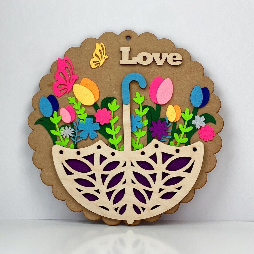 Spring Craft Kit for Kids, DIY Wall Sign for Kids Room, Mothers Day ...