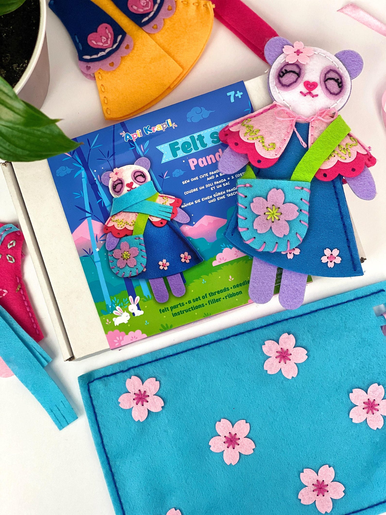 DIY Panda, Sewing Kit With Pre-cut and Pre-punched Pieces for Kids, Fun ...