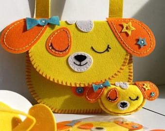 Kit Couture Feutre Pour Enfants - 6 Animaux à Coudre - Activité Manuelle Débutant - Cadeau Créatif
