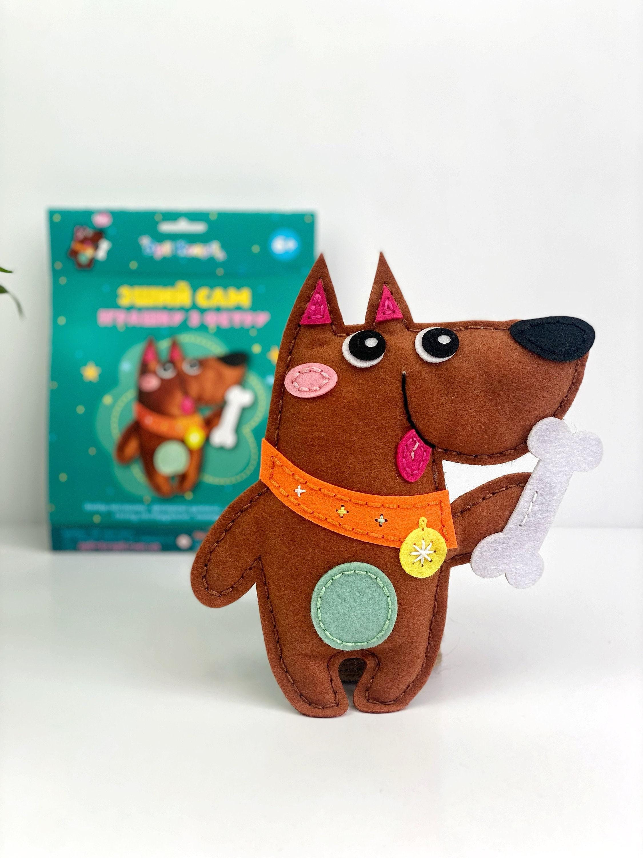 39 Bark-Tastic Dog Crafts: Creative Dog Craft Ideas for Kids 13 Learn to Sew for Kids, Toy Dog Sewing Kit, Cute Animals DIY Kit with…