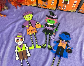 6 Kits DIY, Kits Créatifs Pour Halloween,DIY Art Enfants Kit De