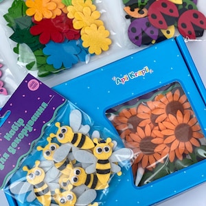 Filz Dekoration Kit für Handwerk, DIY Verzierungen, Natur-Themen Filzapplikationen, Kartenherstellung Lieferungen, DIY Muttertagsgeschenk von Kindern
