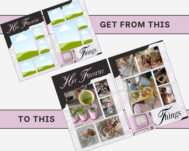 Canva Birthday Template for creating a personalized birthday magazine with photos, quotes, and memories, ideal for best friend birthday or 21st gift.