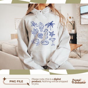 Retro Beach Club T-shirt PNG Vintage seaside tee design Retro ocean life aesthetic sublimation for coastal summer and beach lovers