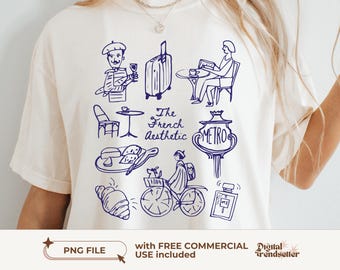 Aesthetic France Summer Trip Png Chic Paris Travel Shirt Design French Aesthetic Tee Design Aesthetic Foodie Gift Shirt Png Paris Bach Party