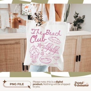 Retro Pink Beach Club T-shirt Png Aesthetic Soft Girl Summer Tee Design Trendy Coastal Fisherman Shirt Png Vintage Seaside Tee