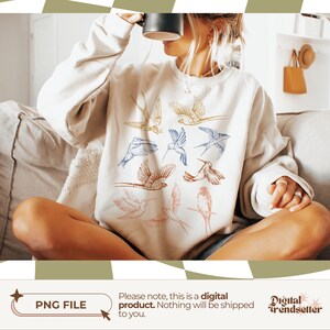 Vintage Style Girly Shirt Design Pack Retro Nature Animal Tshirt Png Pack