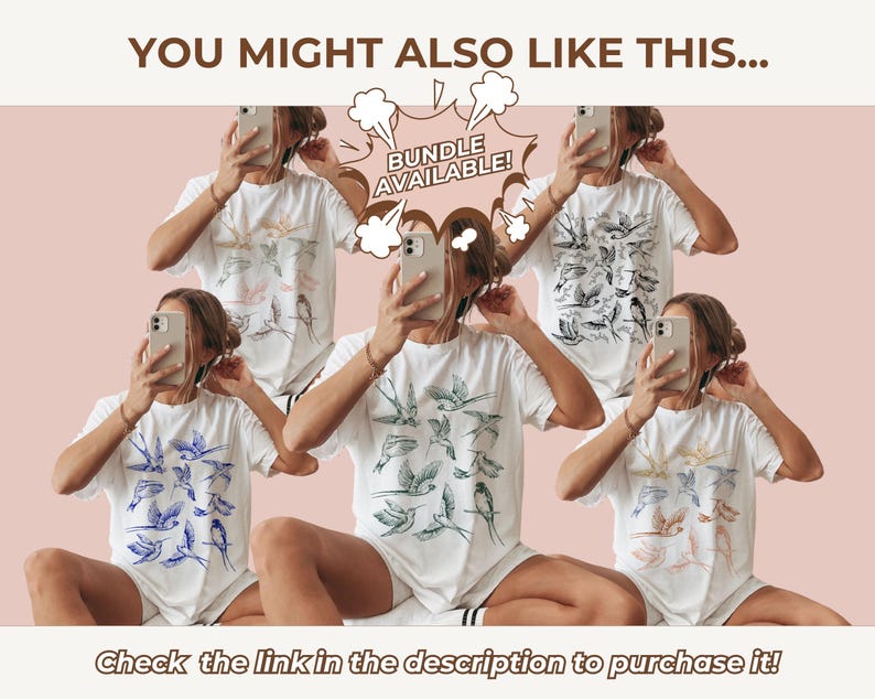 Retro Nature Wild Bird Watchers Gift Hippie Birds Lover Gift