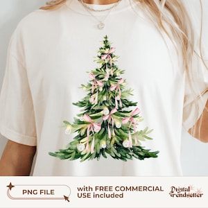 Coquette Christmas Tree Png Pink Christmas Tree Sublimation Trendy Pink Christmas Holiday Png Girly Christmas Png Cute Pink Bow Xmas Png