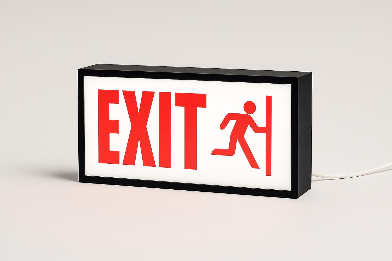 Exit Lightbox Sign, Restaurant Exit Sign, Cafe Shop LED Direction Sign ...