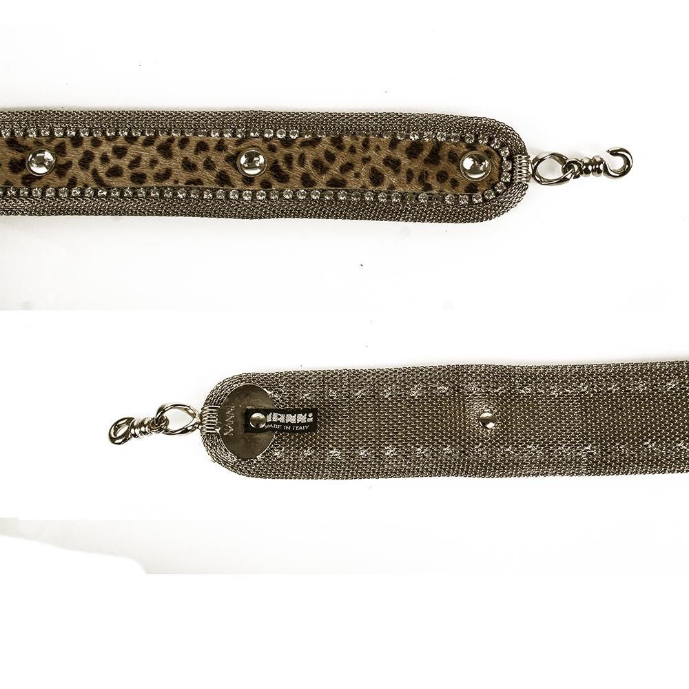 Nanni Leopard and Gold Metal Belt Sz 34 Nanni Milano Woman main image 3