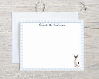 Benutzerdefinierte Rat Terrier Note Card Set, personalisierte Hund Dankeschöns